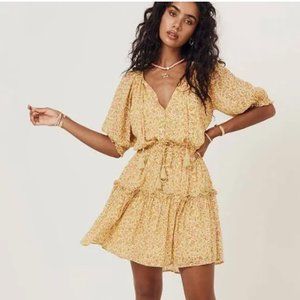 Spell & The Gypsy Rae Play Dress, Daisy Yellow, Size M, Worn Once
